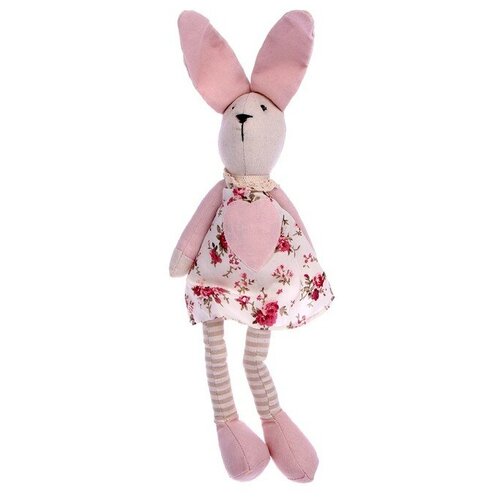 Мягкая игрушка «Кролик», цвет розовый, виды микс