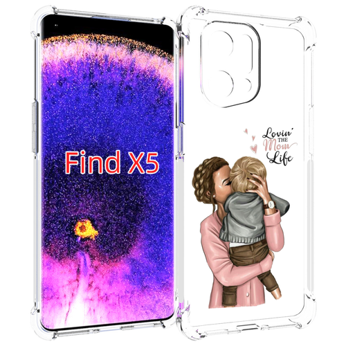 Чехол MyPads Любовь-мамы детский для Oppo Find X5 задняя-панель-накладка-бампер