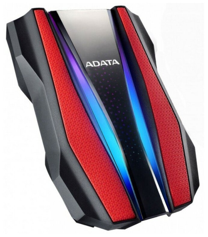 Внешний жёсткий диск 2Tb ADATA HD770G Red, RGB, RTL (AHD770G-2TU32G1-CRD)