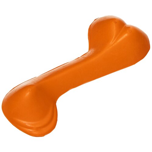 Игрушка для собак резиновая кость DUVO+ Чарли, оранжевая, 14см (Бельгия) игрушка для собак резиновая duvo мяч игольчатый оранжевая 8см бельгия