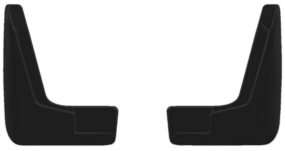 Брызговики резиновые для Renault Logan (2004-2015) / Брызговики автомобильные для Рено Логан / Передние