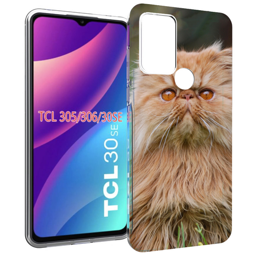 Чехол MyPads кошка персидская для TCL 30SE / TCL 305 / TCL 306 / TCL 30E задняя-панель-накладка-бампер чехол mypads кошка сиамская для tcl 30se tcl 305 tcl 306 tcl 30e задняя панель накладка бампер