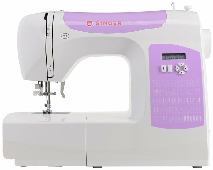 Швейная машина Singer C5205-PR, белый/фиолетовый