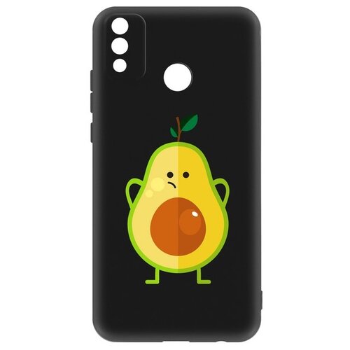 фото Чехол-накладка krutoff soft case авокадо недоумевающий для honor 9x lite черный krutoff group