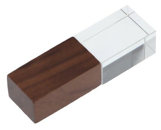 --- Флешка E 310 Dark Wood, 16 ГБ, USB2.0,чт до 25 Мб/с,зап до 15 Мб/с, кристалл в тёмном дереве