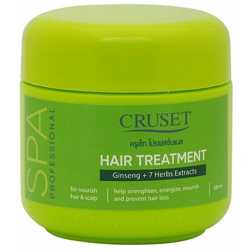 CRUSET SPA маска для волос с экстрактами женьшеня и 7 трав Hair Spa Treatment with Ginseng  & 7-Herbs Extracts