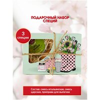 Набор специй подарочный Весенний, вкусные подарки, приправы и специи для выпечки, для вторых блюд, для мяса