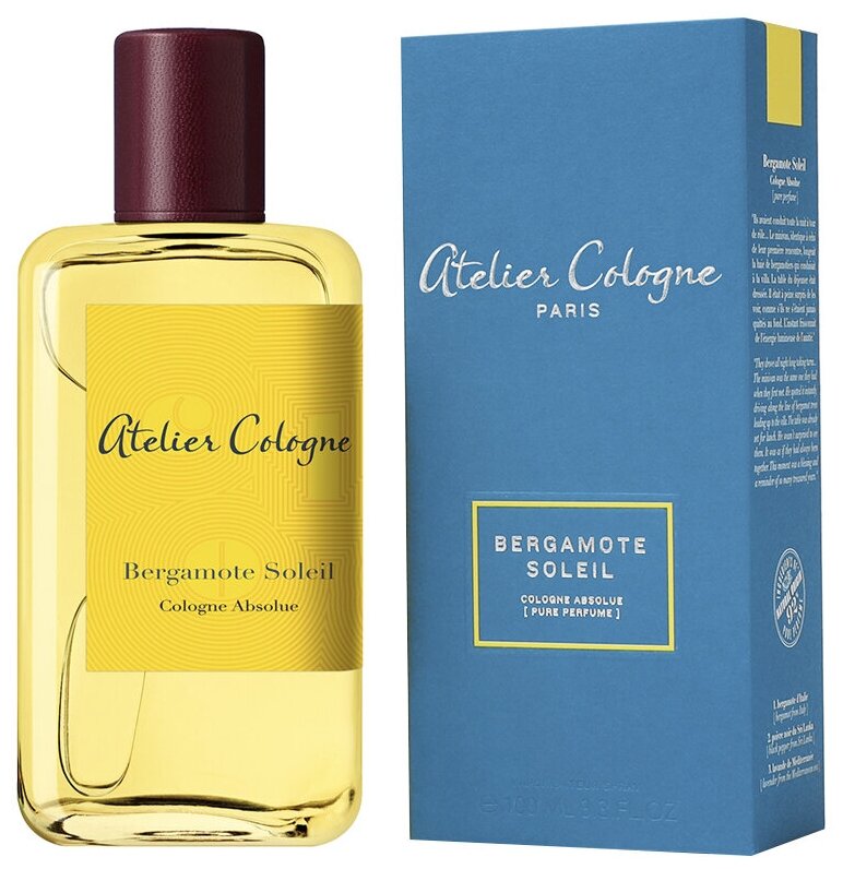 Atelier Cologne, Bergamote Soleil, 100 мл, одеколон женский