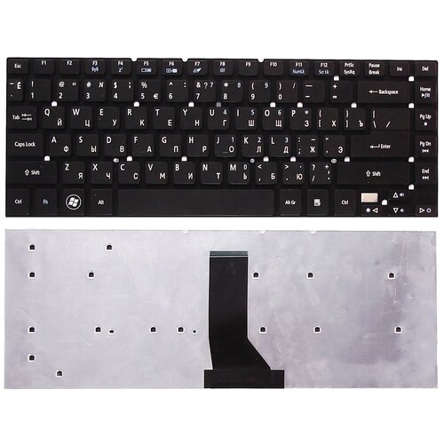 Клавиатура для ноутбука Acer Aspire 3830 3830G 3830T 3830TG 4830 4830G 4830T 4830TG черная 700₽