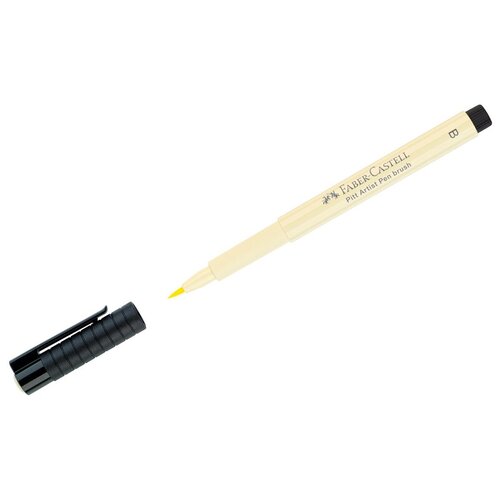 ручка капиллярная faber castell pitt artist pen brush цвет 114 нежно розовый пишущий узел кисть Faber-Castell Набор капиллярных ручек Pitt Artist Pen Brush B, бежевый цвет чернил, 10 шт.