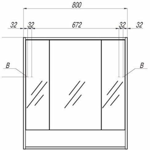 Зеркало-шкаф AQUATON Рико 80х13.5х86 подвесной, (1A215302RIB90) - фотография № 10