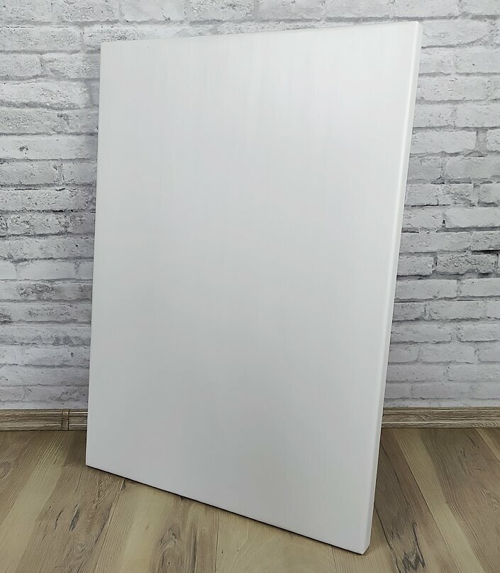 Столешница деревянная для стола, 120x75х4 см, цвет белый