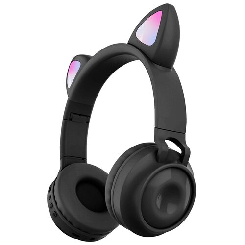 Наушники Wireless Headphones cat ear zw - 028, (чёрные)