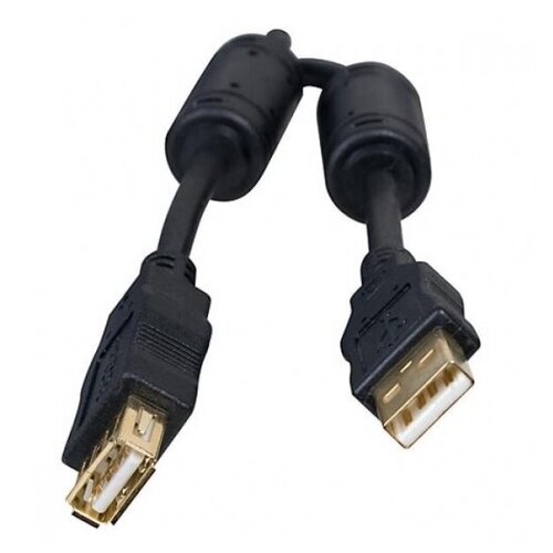 Удлинитель 5bites USB - USB (UC5011-030A), 3 м, черный аксессуар 5bites usb am af 3m uc5011 030a