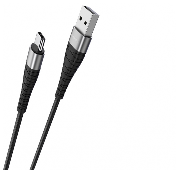Кабель Borofone BX32 Munificent USB - Type-C черный, 1 м - фото №1
