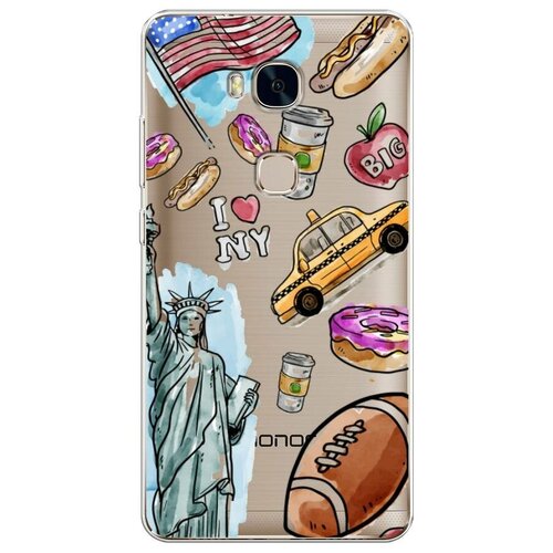 фото Силиконовый чехол "america art" на honor 5x / хонор 5х case place