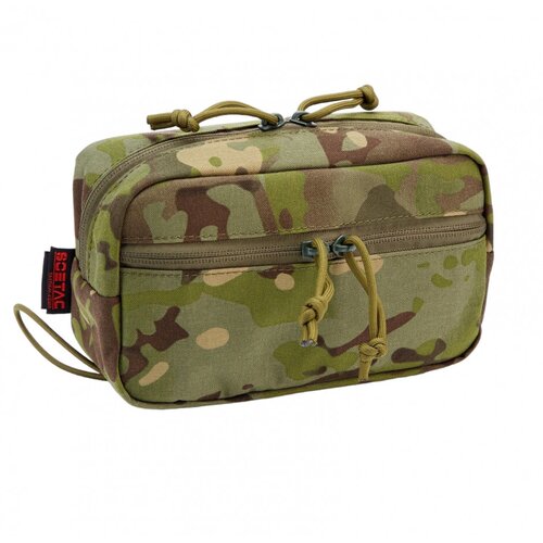 фото Сумка поясная теропром, текстиль, зеленый