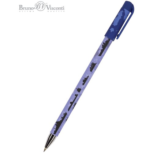 Ручка BrunoVisconti, шариковая, 0.5 мм, синяя, HappyWrite «MILITARY. Корабли», Арт. 20-0215/31