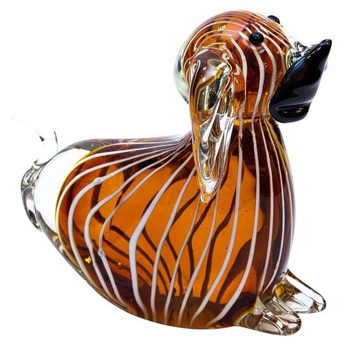 Статуэтка стеклянная Собака (янтарная) Размер: 7*11,5*13 см Garda Decor