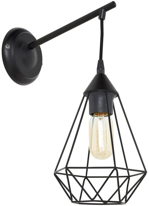 Настенный светильник Inspire Byron 1 лампа E27х60 Вт цвет чёрный