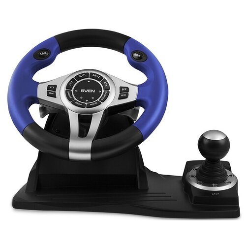 Игровой руль SVEN GC-W600 12 кнопок, черный/синий