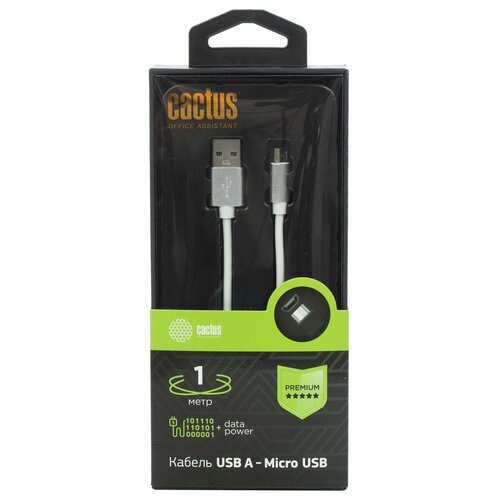 Кабель Cactus CS-USB. A. USB. MICRO-1 USB Type-C (m)-micro USB (m) 1м эндоскоп 1м micro usb usb type c deko wec 1 065 0153