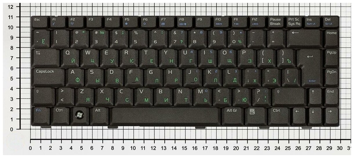Клавиатура для ноутбука Asus 9J N8182 H01 русская черная