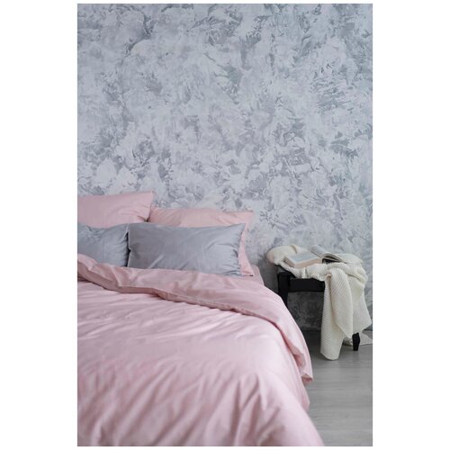 фото Комплект постельного белья siesta home полутороспальный евро розовый жемчуг (150х200, 160х200х25, 50х70)