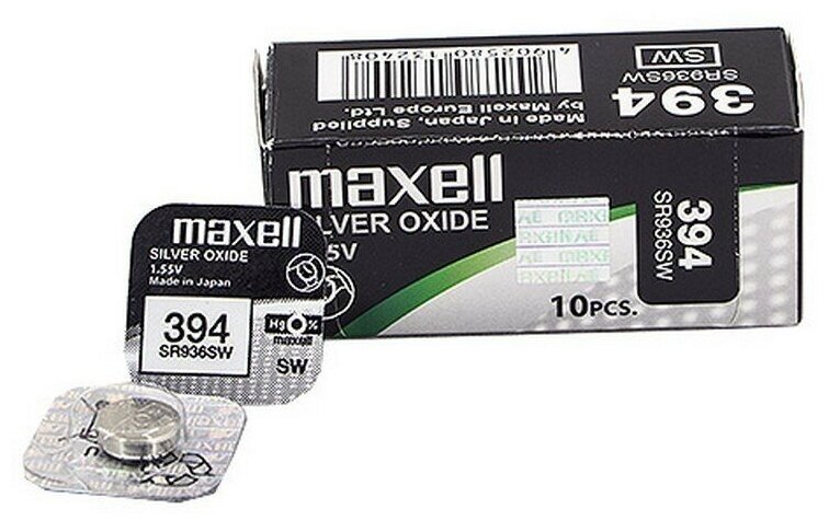 Батарейка MAXELL SR936SW 394 (0%Hg)