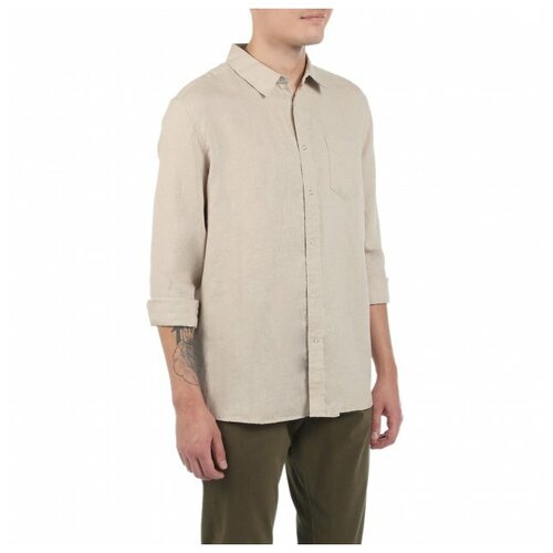 Рубашка Maison David, размер 3XL, светло-бежевый рубашка maison david размер 3xl светло коричневый