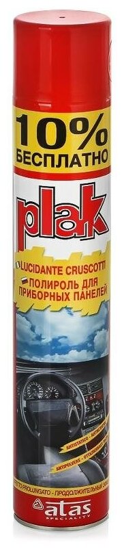 Полироль для приборных панелей Plak с ароматом "Красные ягоды" 750мл