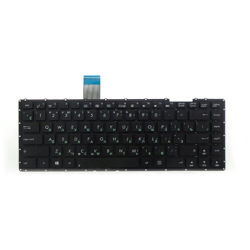 Клавиатура для ноутбука Asus X401 X401A X401U Series Плоский Enter Черная без рамки PN AEXJ1U00010 73500₽