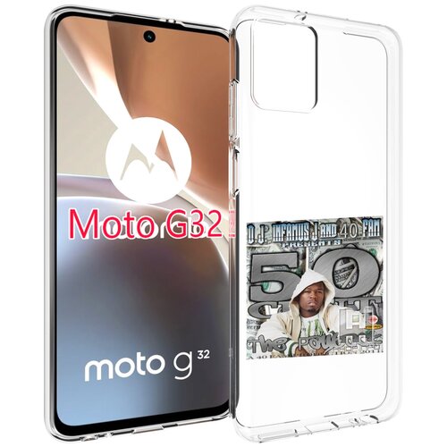 Чехол MyPads 50 Cent - The Payback для Motorola Moto G32 задняя-панель-накладка-бампер
