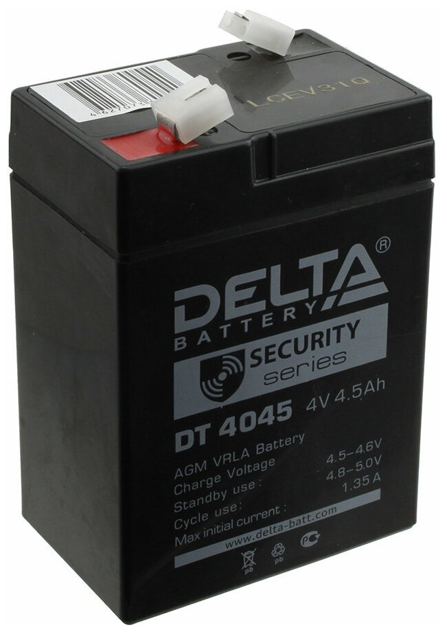 Аккумулятор ОПС 4В 4.5А. ч для прожекторов Delta DT 4045