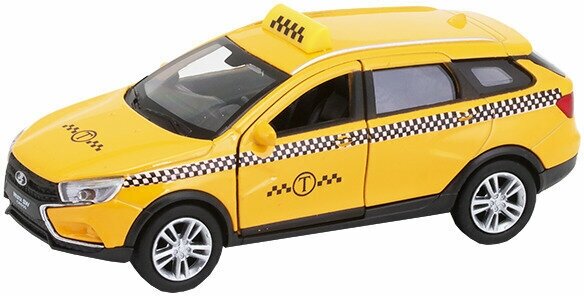 Игрушка модель машины 1:34-39 LADA VESTA SW CROSS такси Welly 43763TI