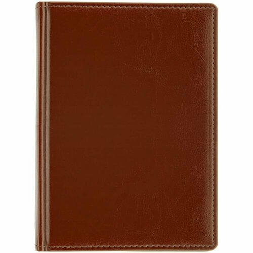 Ежедневник Nebraska, недатированный, коричневый, 15,2х21х2,3 см, искусственная кожа