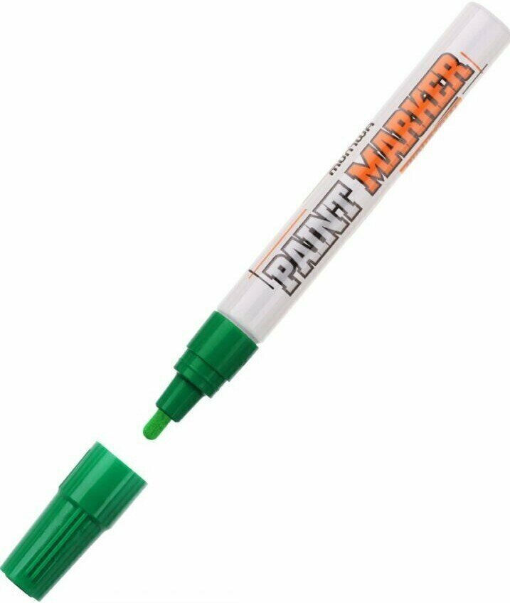 Маркер перманентный на основе жидкой краски MUNHWA Industrial зеленый (IPM-04)