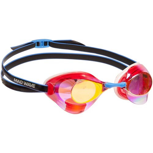Стартовые очки для плавания Mad Wave Turbo Racer II Rainbow, Красный, M0458 06 0 05W