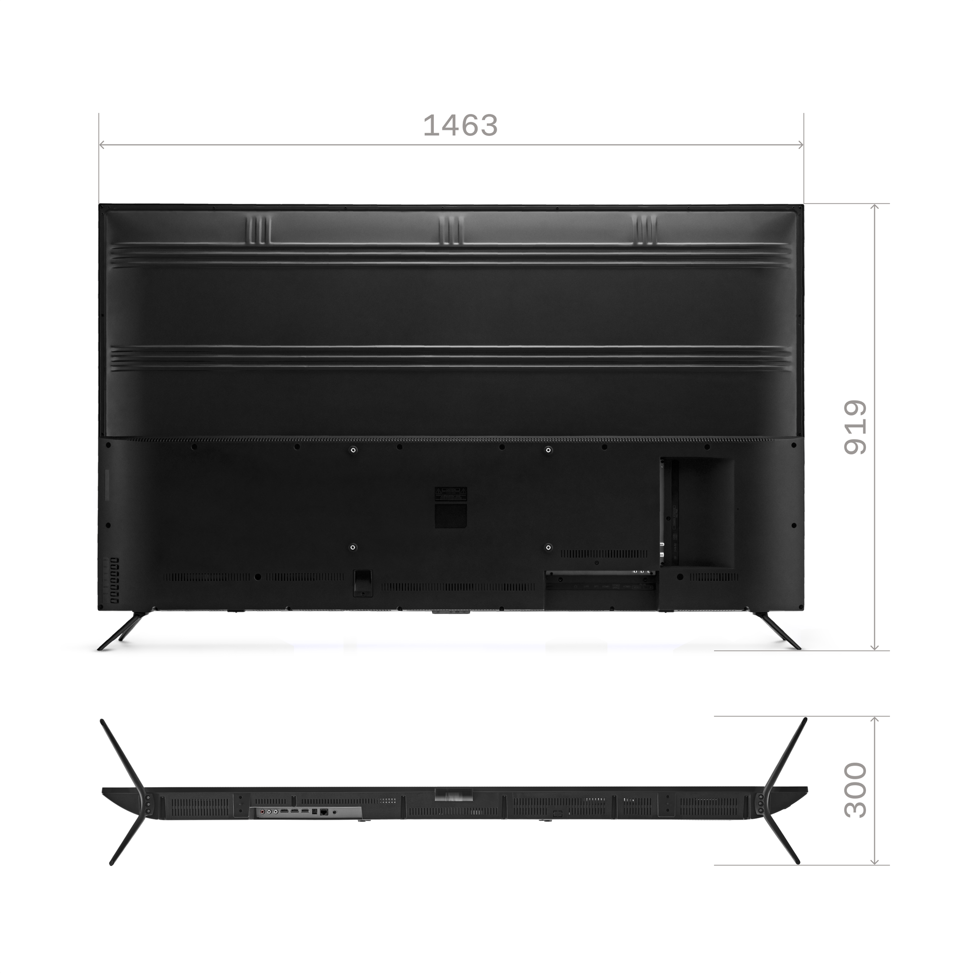 65” Телевизор Tuvio 4K ULTRA HD DLED на платформе YaOS STV-65DUBK1R черный