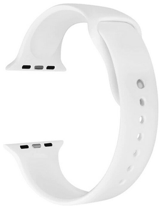 фото Силиконовый ремешок для Apple Watch 38/40/41mm белый