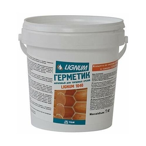 Герметик для торцов древесины LIGNUM 1040 прозрачный, 1л