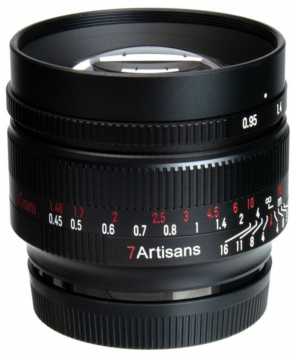 Объектив 7artisans 50mm F0.95 Canon EOS-M, черный