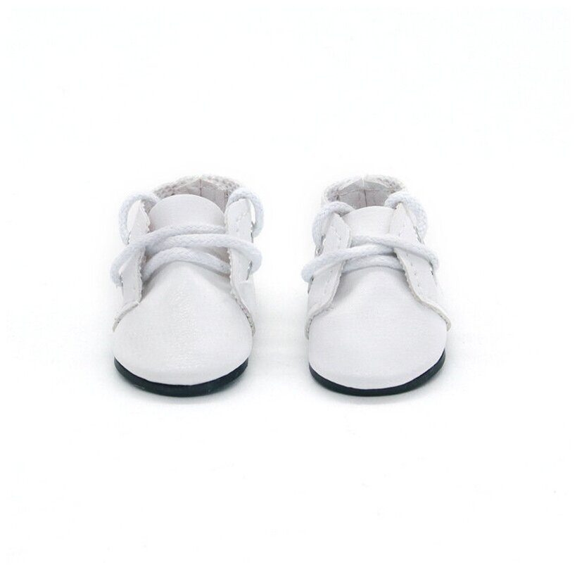 Обувь для кукол, Ботинки на шнурках 5 см для Paola Reina 32 см, Berjuan 35 см, Vidal Rojas 35 см и др, белые