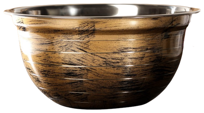 Доляна Миска Доляна Wood, d=26 см, цвет древесный