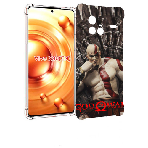 чехол mypads god of war кратос атрей для vivo x80 pro задняя панель накладка бампер Чехол MyPads God of War Кратос для Vivo X80 задняя-панель-накладка-бампер