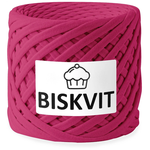 Нить вязальная Biskvit Biskvit, 100 % хлопок, 300 г, 100 м, 1 шт., 246 малина 100 м трикотажная пряжа для вязания бисквит grace home