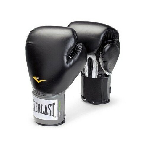 Боксерские перчатки Everlast тренировочные Pu Pro Style Anti-Mb черные 10 унций