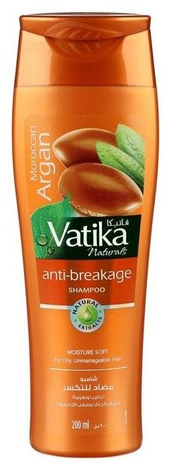 Шампунь для волос Dabur VATIKA ARGAN мягкое увлажнение, 200 мл