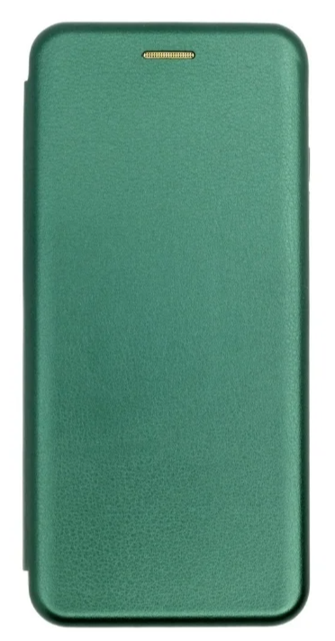 Чехол книжка кожа изумрудный для Samsung Galaxy A8 2018 SM-A530F с магнитным замком подставкой для телефона и кармана для карт или денег