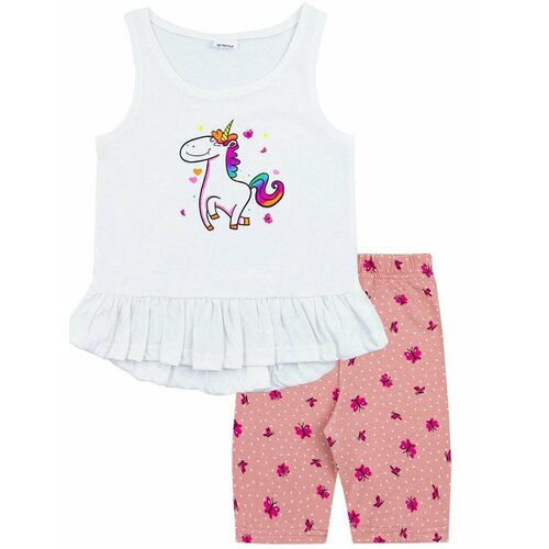 Комплект одежды  YOULALA для девочек, майка, повседневный стиль, размер 92/98, розовый